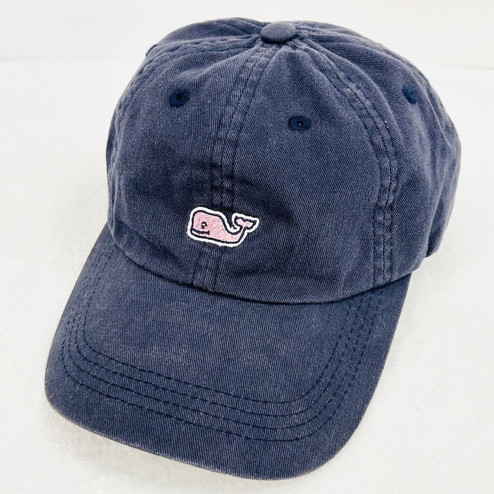 Vineyard Vines‎ Dad Logo Hat Cap Adjustable Strapback Blue Outdoors Casual